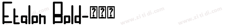 Etalon Bold字体转换